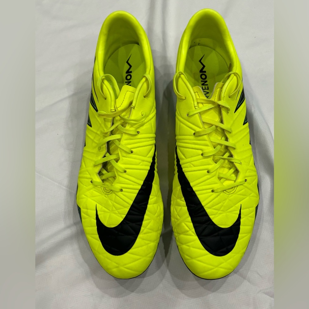 Nike Hypervenom soccer cleats, size men’s 9.5